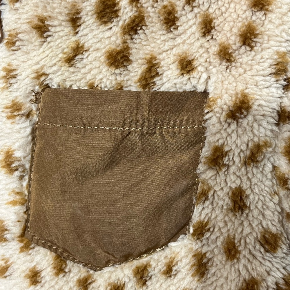 Wonder Nation Beige baby romper with brown dots, soft‎ texture, size 3-6M New - Picture 11 of 14